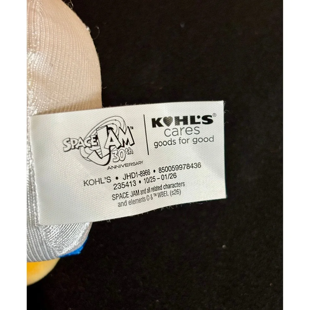 Kohls Cares Space Jam 30th Anniversary Tweety Bird Plush Tune Squad Jersey 11in